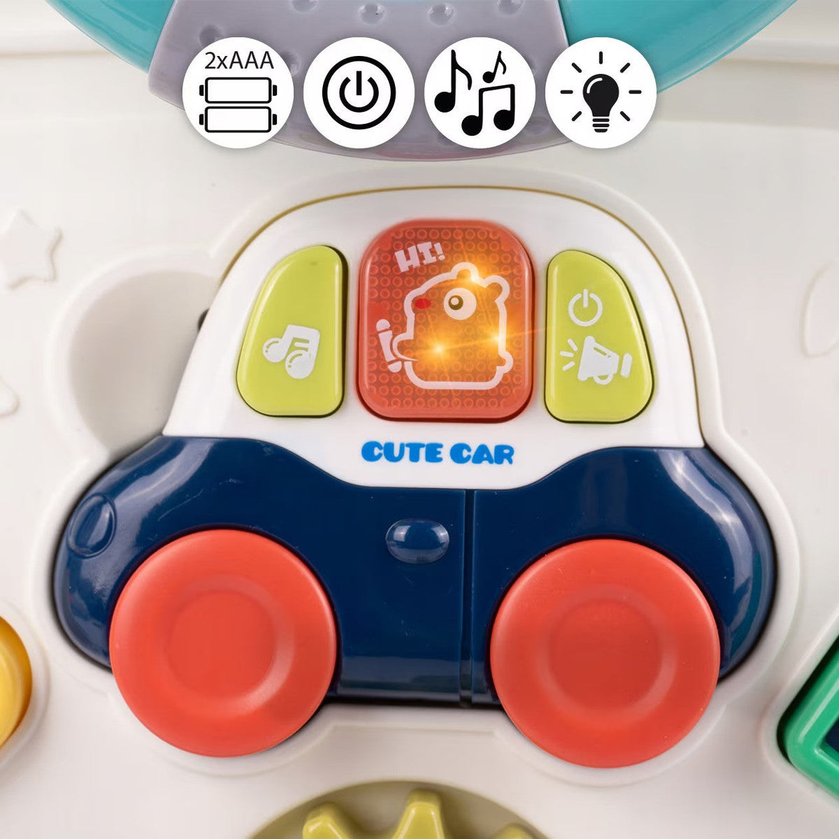 Antemergator 6 in 1  pentru Copii, cu Activitati Montessori de joaca si roti anti-alunecare,