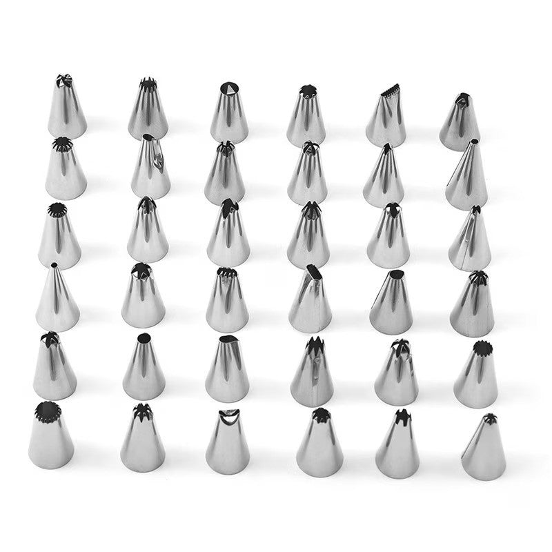 Set cofetarie decorat tort profesional, 66 piese cu sabloane pentru ornarea/decorarea prajiturilor