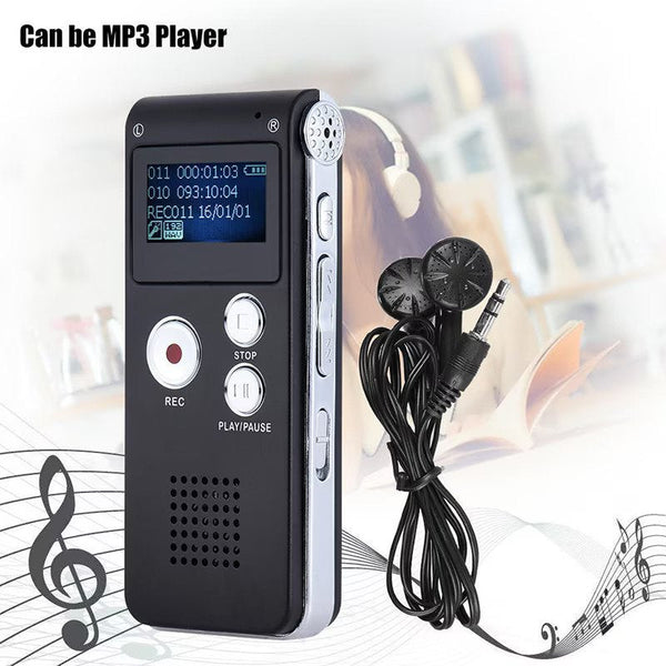 Mini Reportofon digital Andowl Q LY77 16G MP3/WAV negru