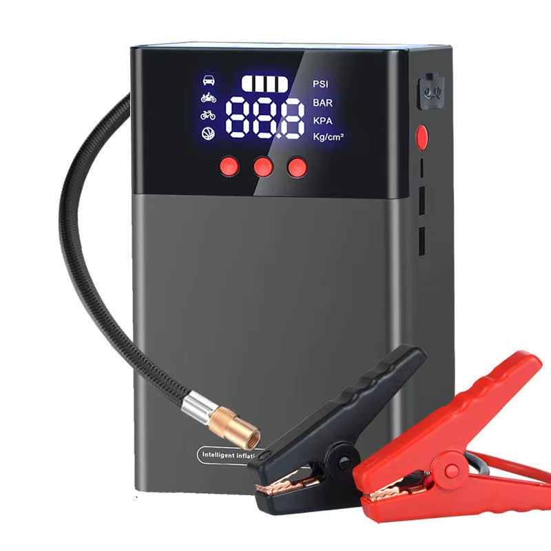 Jump Starter auto multifunctional 12V cu compresor aer 150 PSI si baterie 6000mAh