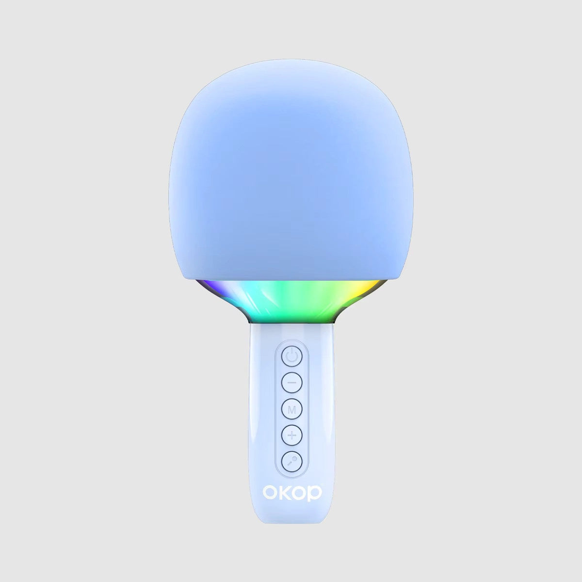 Microfon Karaoke Wireless cu Boxa si LED RGB OKOP KP-M110 – 5W