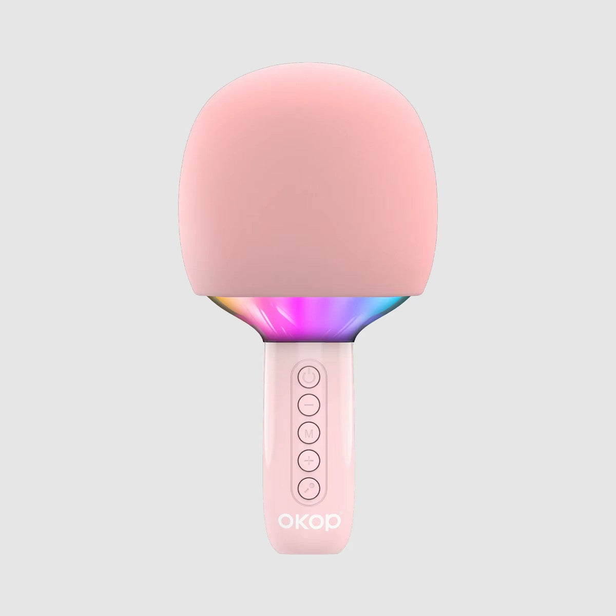 Microfon Karaoke Wireless cu Boxa si LED RGB OKOP KP-M110 – 5W