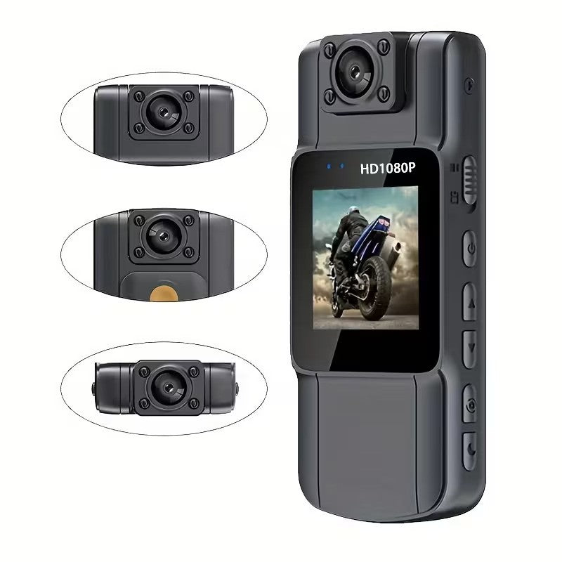 Camera corporala Cam HD cu lentila rotativa,WiFi, Vedere Nocturna IR si Autonomie 7 Ore