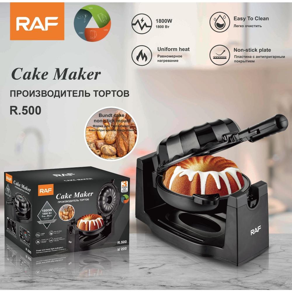 Aparat de facut prajituri electrica RAF R.500, 1800W, capacitate 3L, indicator LED