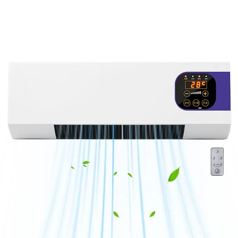 Mini aer conditionat cu ventilator, 2 in 1,  55 cm, Rece/Cald, 16 - 40 grade, 1800W, cu telecomanda, Alb
