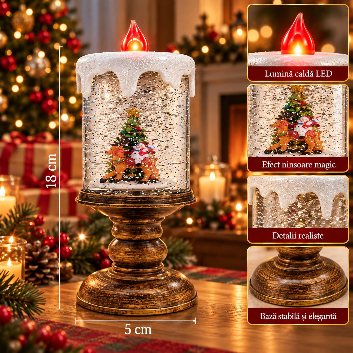 Candela Decorativa Parfumata Lumanare Aromatica Casa Ambiance - detaliu produs