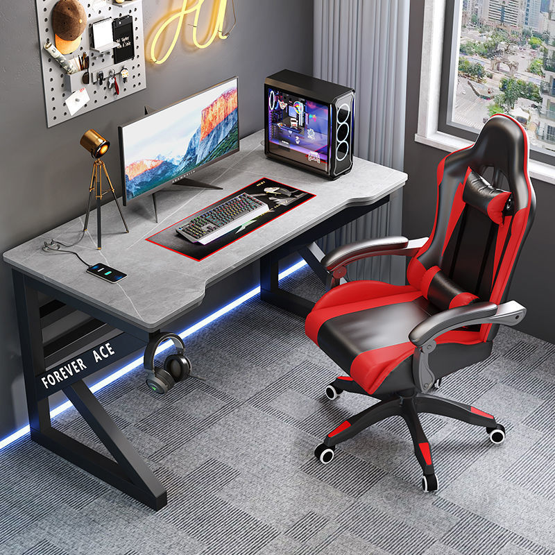Birou gaming, structură metalică, design modern, 160 × 60 × 72 cm - detaliu produs