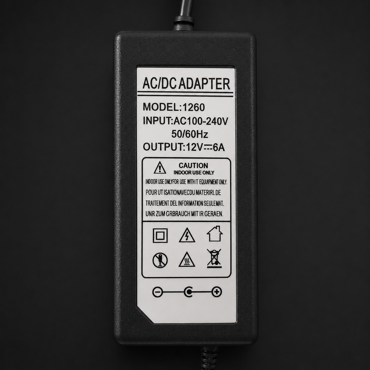 Alimentator Stabilizat 12V 6A 60W cu mufa DC 2.1mm