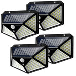 Set 4 Lampi Solare 100LED cu Senzor de Miscare Iluminare Exterior Waterproof