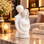 Statuetă Decorativă „Armonie în Doi”, Rășină Finisată – 12 × 5,5 × 4 cm