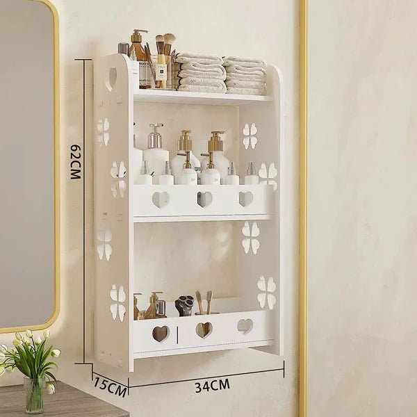 Dulap Organizator Baie cu Rafturi si Usi  Depozitare Cosmetice - imagine principala