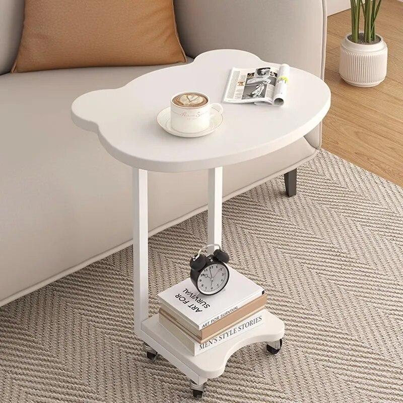 Masuta Cafea Moderna Dreptunghiulara Lemn Natur Design Minimalist Living Room - detaliu produs