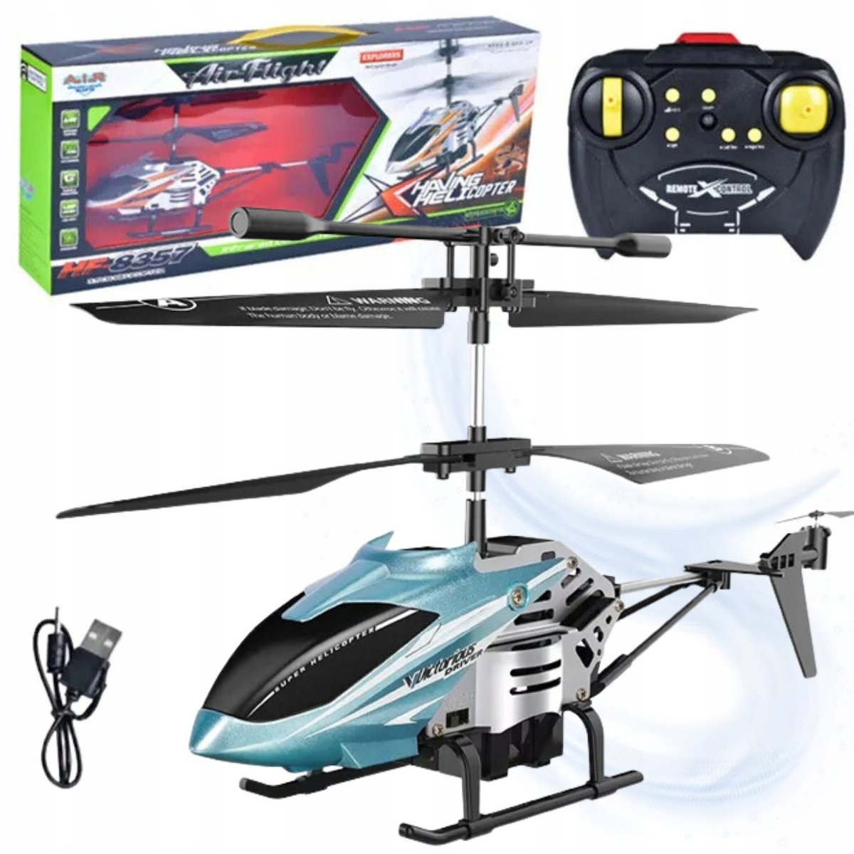 Elicopter cu telecomanda pentru copii 30m, 8 minute, 65g, 24x11x4.3 cm