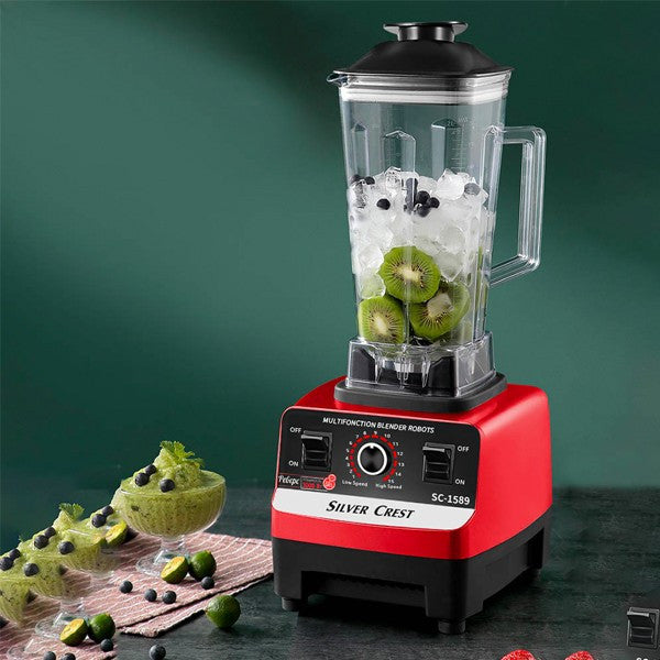 RESIGILAT - Blender Profesional de bucatarie 2 in 1, 2.5L, motor din cupru, 15 viteze, 4500W