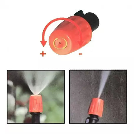 Sistem de Irigatie pentru gazon, gradina si terasa cu perdea de apa din plastic, duze ajustabile, 10m