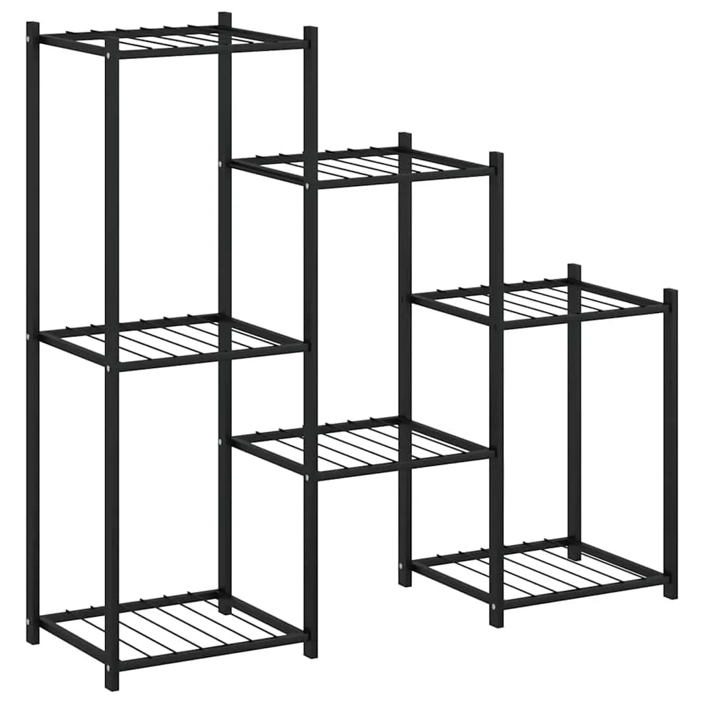 Raft depozitare multifunctional cu 7 niveluri negru 95x82.5x27.5 cm