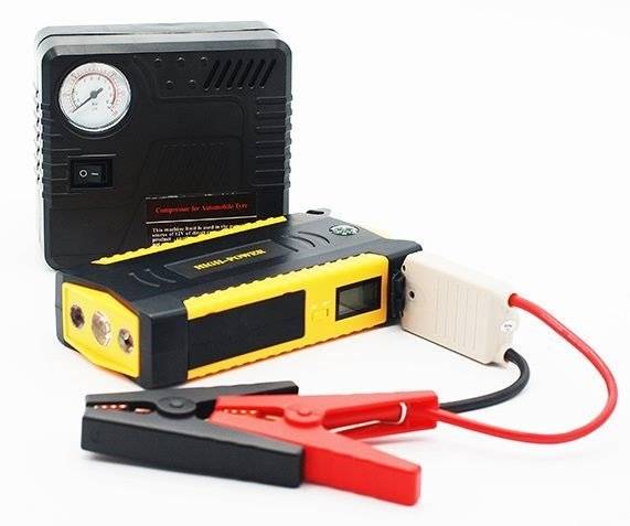 RESIGILAT - Robot pornire auto portabil, cu acumulator 68800 mAh + compresor auto