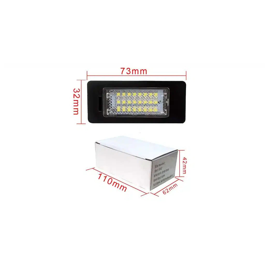 Set 2 Lampi Numar LED Canbus fara eroare BMW E39, E60, E61, E90, E91, E92, E93, E81, E82, X1/ E84, X5/E70, X6/E71