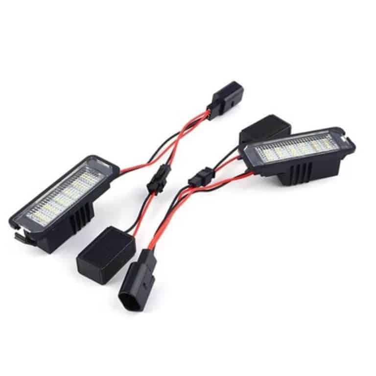 Set 2 lampi LED numar inmatriculare Volkswagen, Skoda, Seat, cod H02008