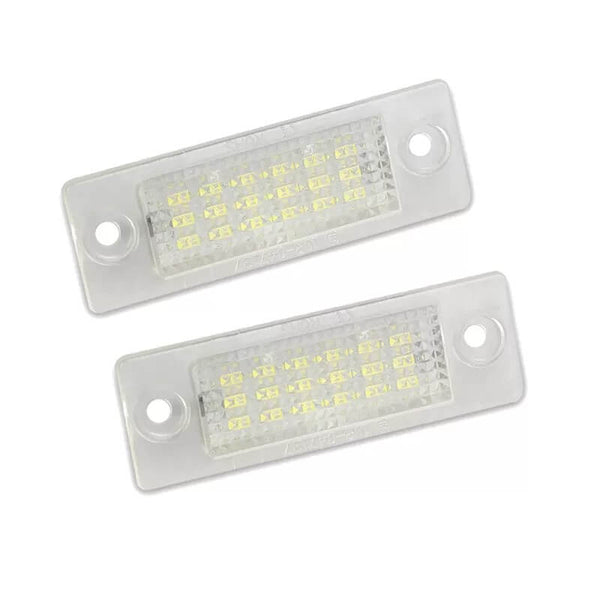 Set 2 lampi LED numar VW, 18 SMD, 6500K, Plug & Play, fara eroare, cod 0027
