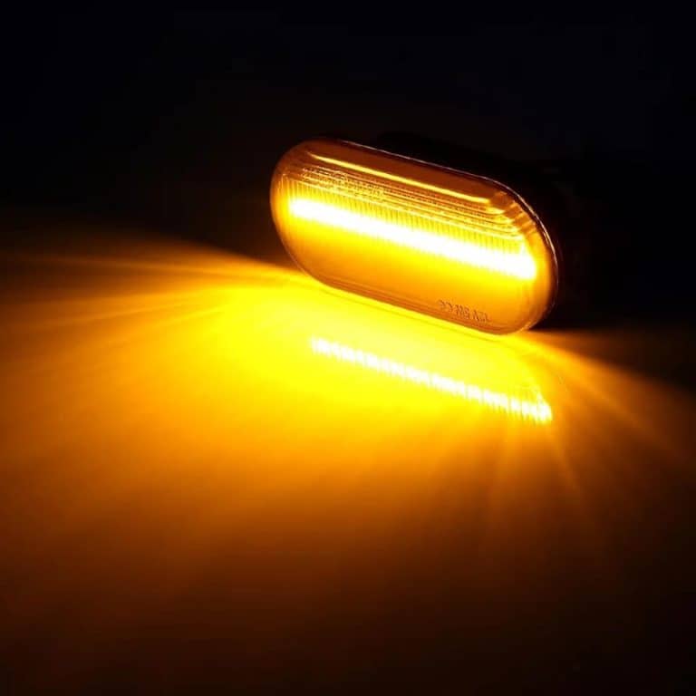 Set 2 lampi semnalizare dinamica aripa Seat, fumurii, 18 LED SMD, CANBUS, fara eroare