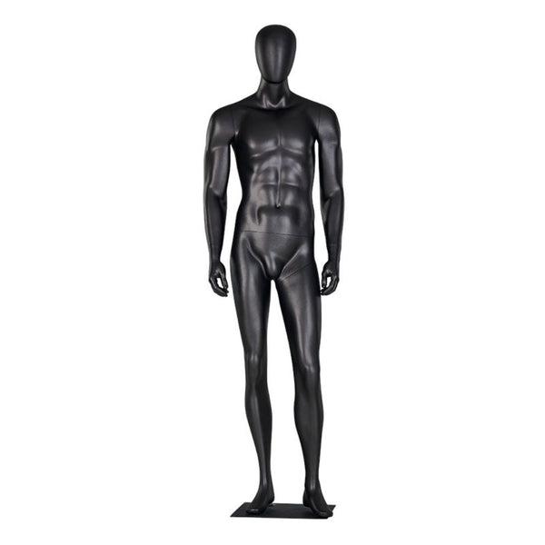 Manechin vitrina full body din fibra de sticla – model barbat sau femeie, cu cap tip ou si baza metalica