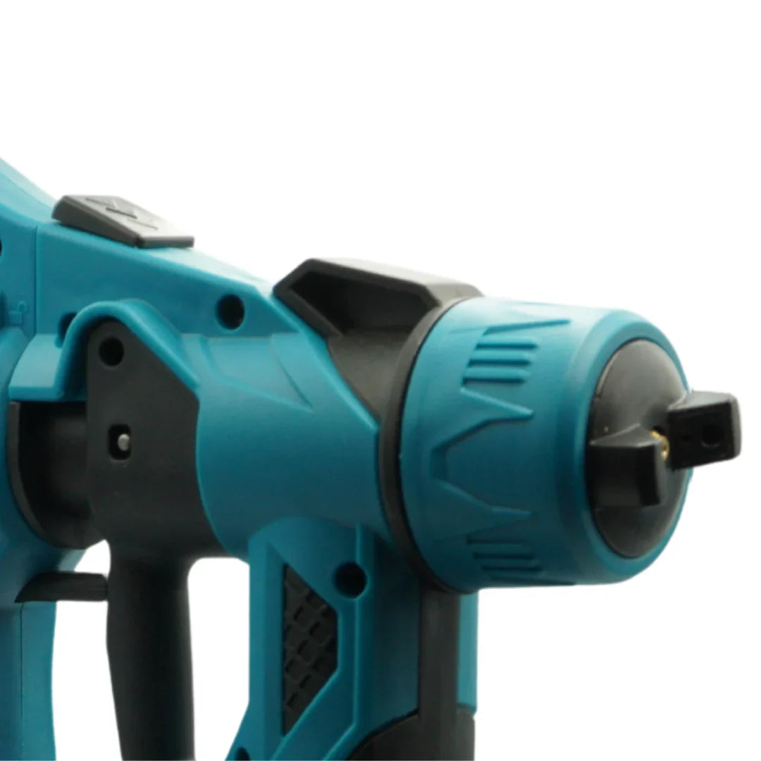 Pistol Electric de vopsea cu 1 acumulator de 48v, 1000ml - 3 moduri de pulverizare, ideal pentru tavane, pereti si garduri, albastru