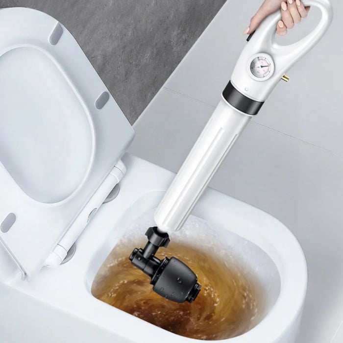 Pompa cu aer comprimat pentru desfundat chiuvete, Instalatii sanitare