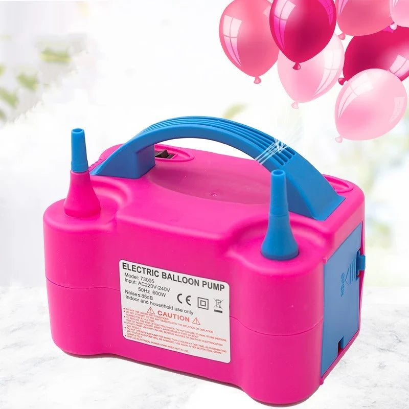 Pompa Electrică pentru Umflat Baloane – 600W, cu 2 Orificii și Mod Automat/Manual