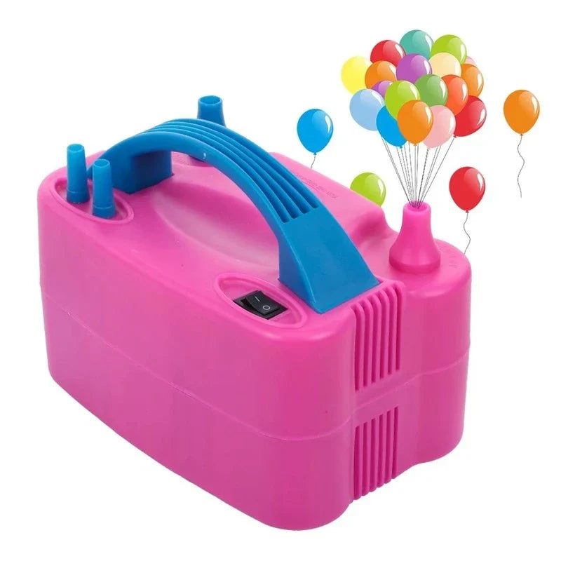 Pompa Electrică pentru Umflat Baloane – 600W, cu 2 Orificii și Mod Automat/Manual
