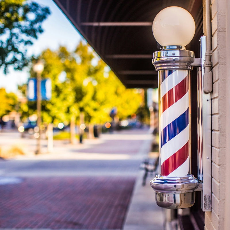 Reclama Luminoasa Barber Pole – 70 cm, Rotativa, Interior/Exterior