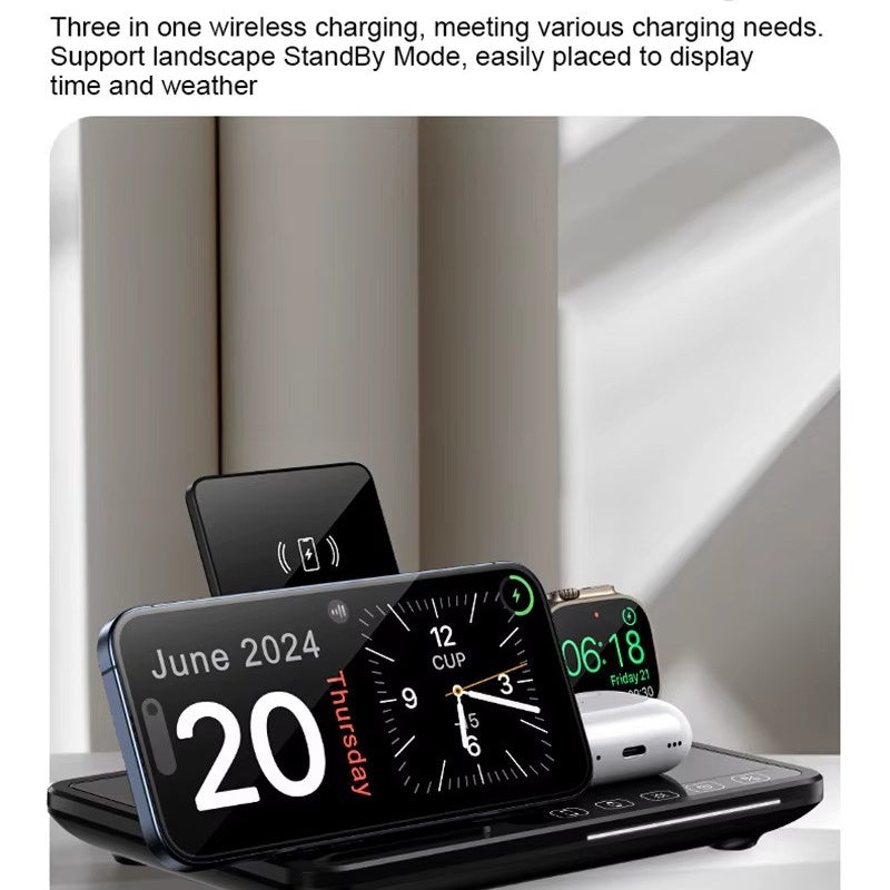 Statie de incarcare wireless, 30W, cu control tactil si incarcare rapida