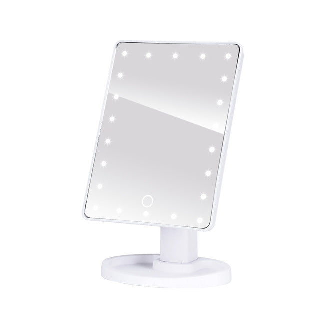 Oglinda makeup iluminata LED pentru machiaj, portabila