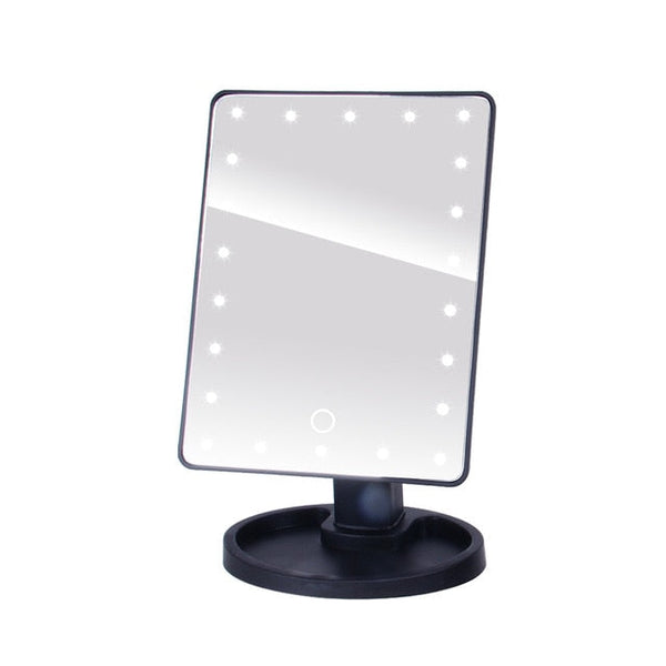 Oglinda makeup iluminata LED pentru machiaj, portabila