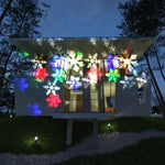 Proiector dublu cu LED Multicolor, Fulgi si Laser Rosu-Verde