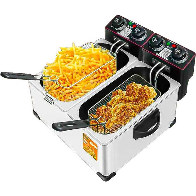 Friteuza dubla RAF R.5223 2x3L 4000W inox