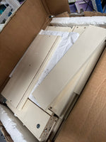 RESIGILAT — Noptiera minimalista din PAL cu 2 sau 3 sertare Cu 2 sertare / Crem 32.5 x 26 x 48 cm · Acceptabil #001