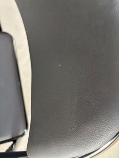 RESIGILAT — Scaun pliabil tapitat piele ecologica/material textil, cadru metalic 42x42x78 cm Textil / Negru · Acceptabil #001
