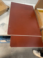 RESIGILAT — Masuta moderna cu blat tip marmura si cadru metalic  auriu – 3 nivele de depozitare 60 x 40 x 68 cm · Acceptabil #001