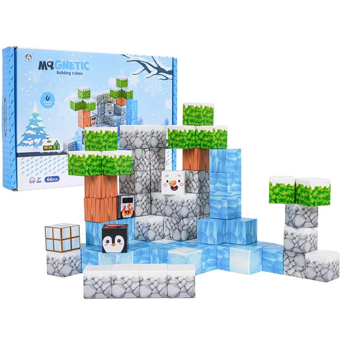 Blocuri magnetice de constructie 3D, 2.5 cm