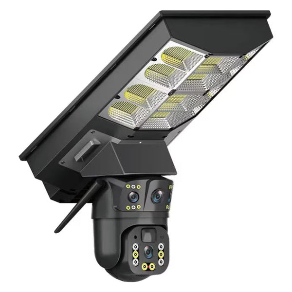Lampa Solara cu Camera de Supraveghere SIM 4G, Aplicatie Mobila V380, 1920x2160, Microfon + Difuzor incorporat
