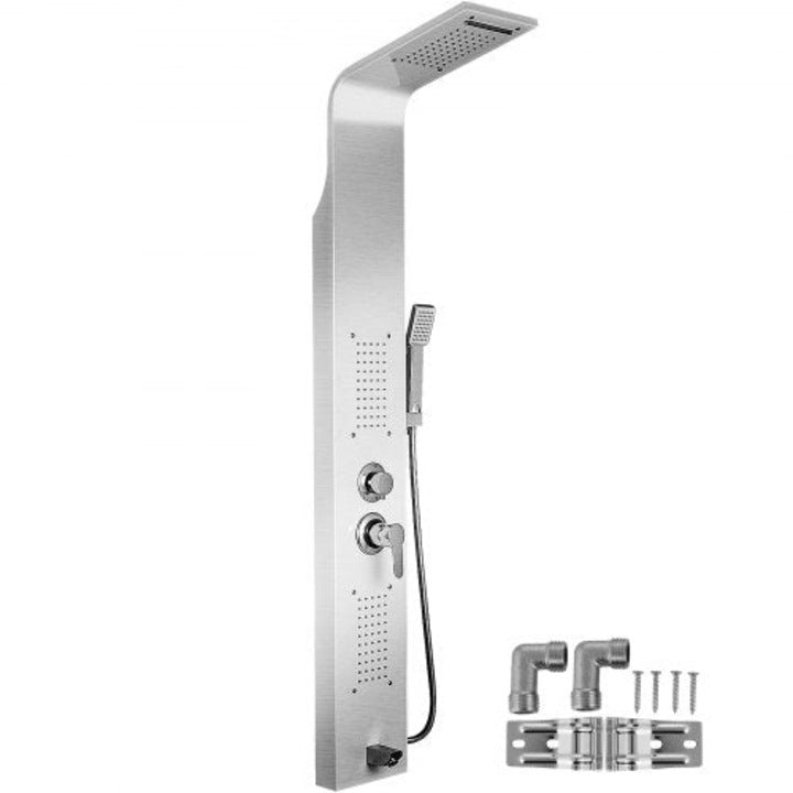 RESIGILAT-Panou dus hidromasaj inox auriu/argintiu 5 functii