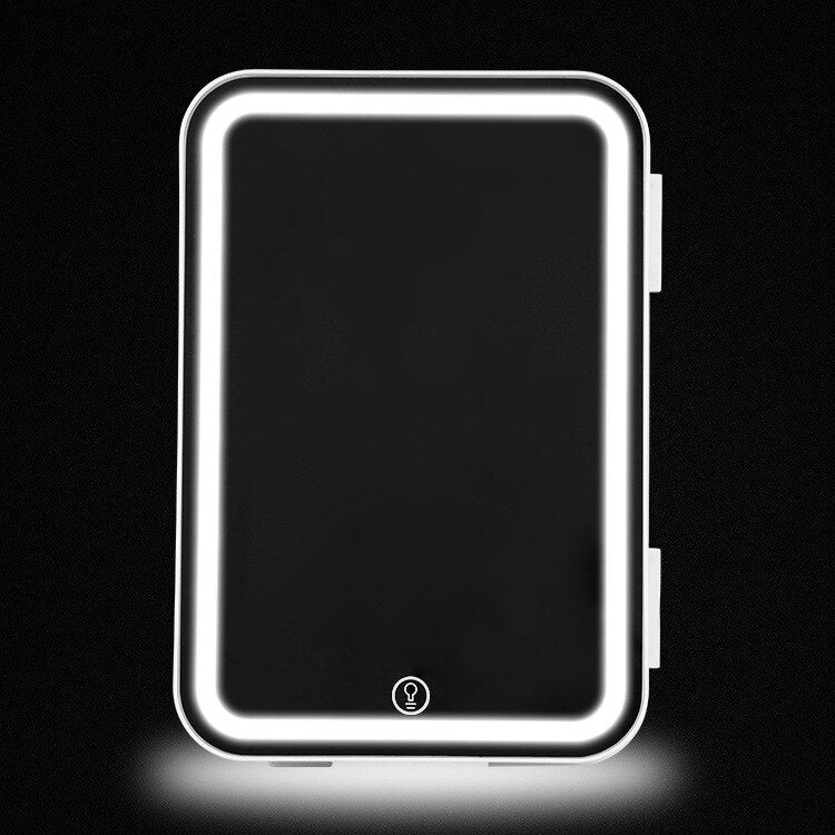 Mini Frigider pentru Cosmetice, functie de Racire si Incalzire, capacitate 4 litri, cu Oglinda si Iluminare LED, 12 V si 220 V