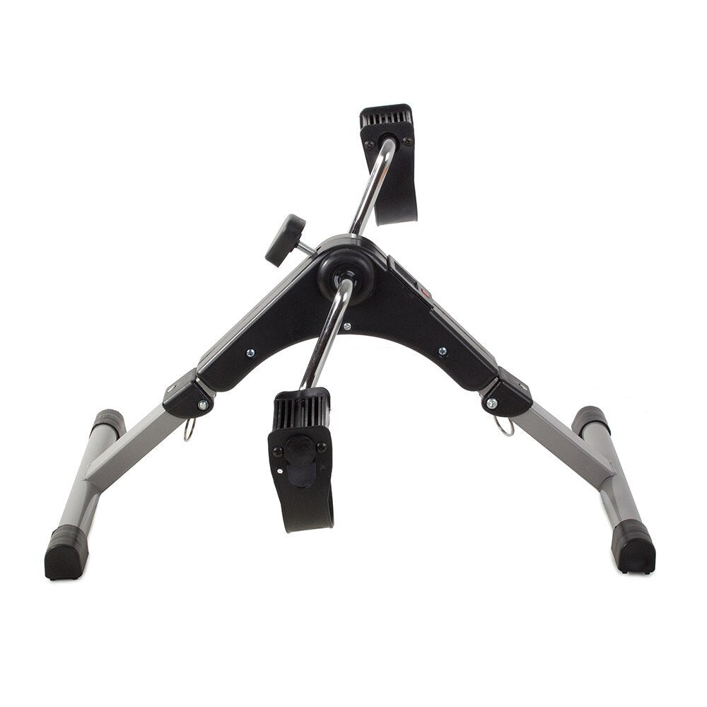 Mini bicicleta de antrenament pentru maini si picioare, inaltime reglabila, afisaj LCD, 100kg, negru