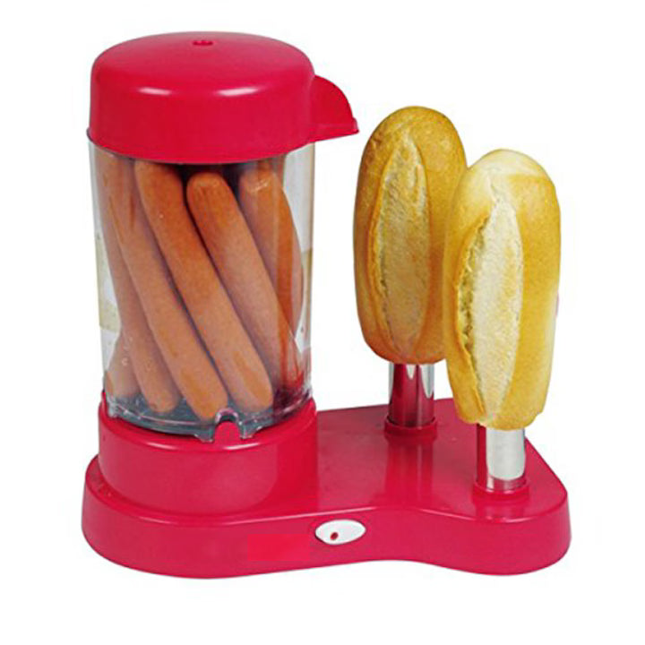 Aparat pentru preparat Hot Dog, 450W, Rosu