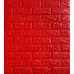 Tapet 3D caramida rosie auto-adeziv pentru interior, 70 x 77 cm