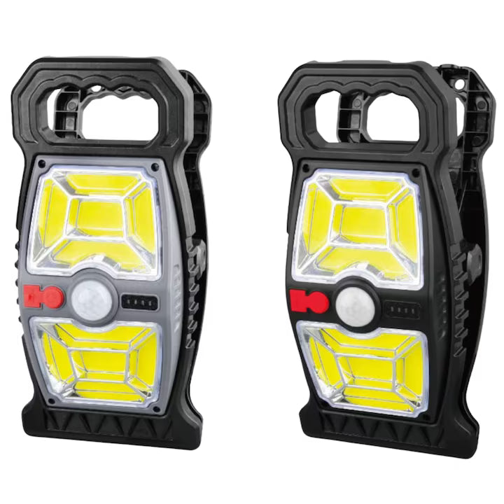 Lampa LED Solara cu senzor de miscare si clip de prindere, Iluminarea utomata, USB Type-C, IP65