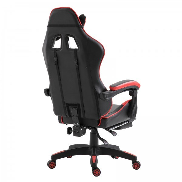 RESIGILAT - Scaun Gaming Racing SpeedX GT, Piele Ecologică, Recliner, Perne Ergonomice și Suport pentru Picioare
