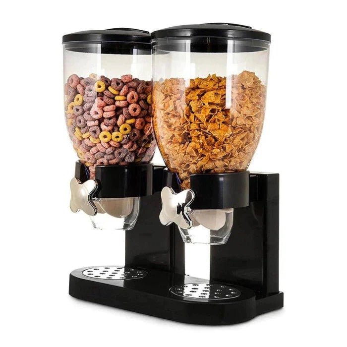 Dispenser dublu pentru cereale, 4 Litri - cate 2L/dozator