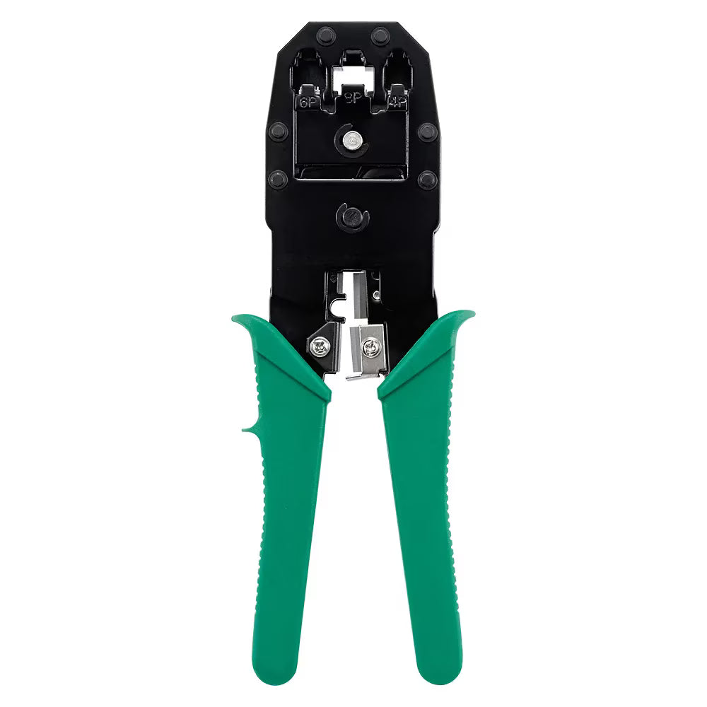 Cleste profesional pentru sertizat mufe RJ45, RJ12, RJ11 – 195 mm